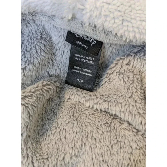 Disney Mickey Mouse Robe Loungewear Pullover Womens Sherpa Hood Cozy Soft Warm - Picture 4 of 4